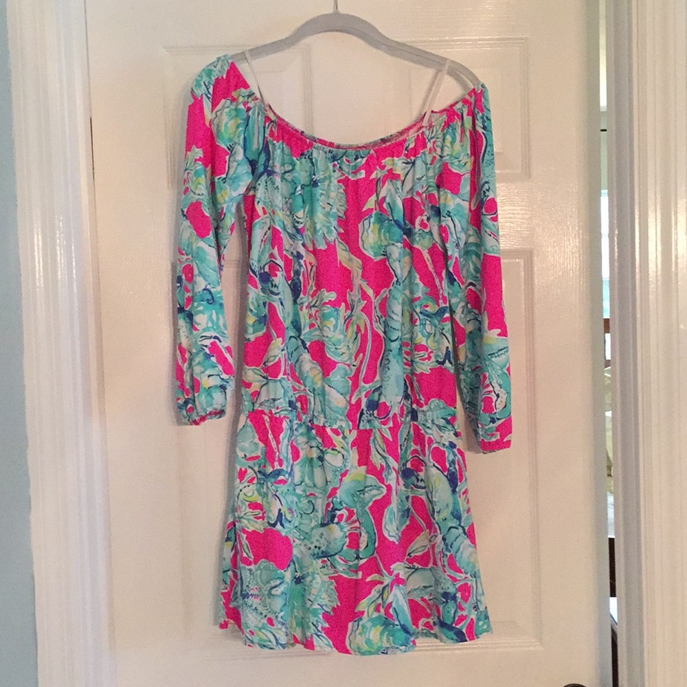EUC Lobsters in Love Lilly Pulitzer Romper